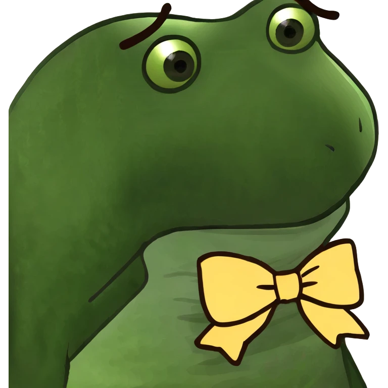 Brown bow emoji