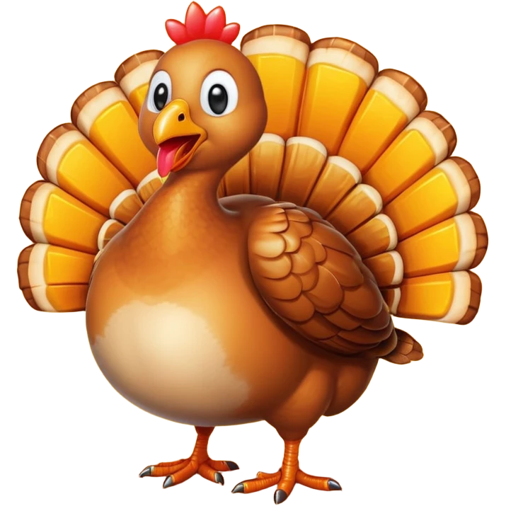 Turkey and a cute happy mango emoji