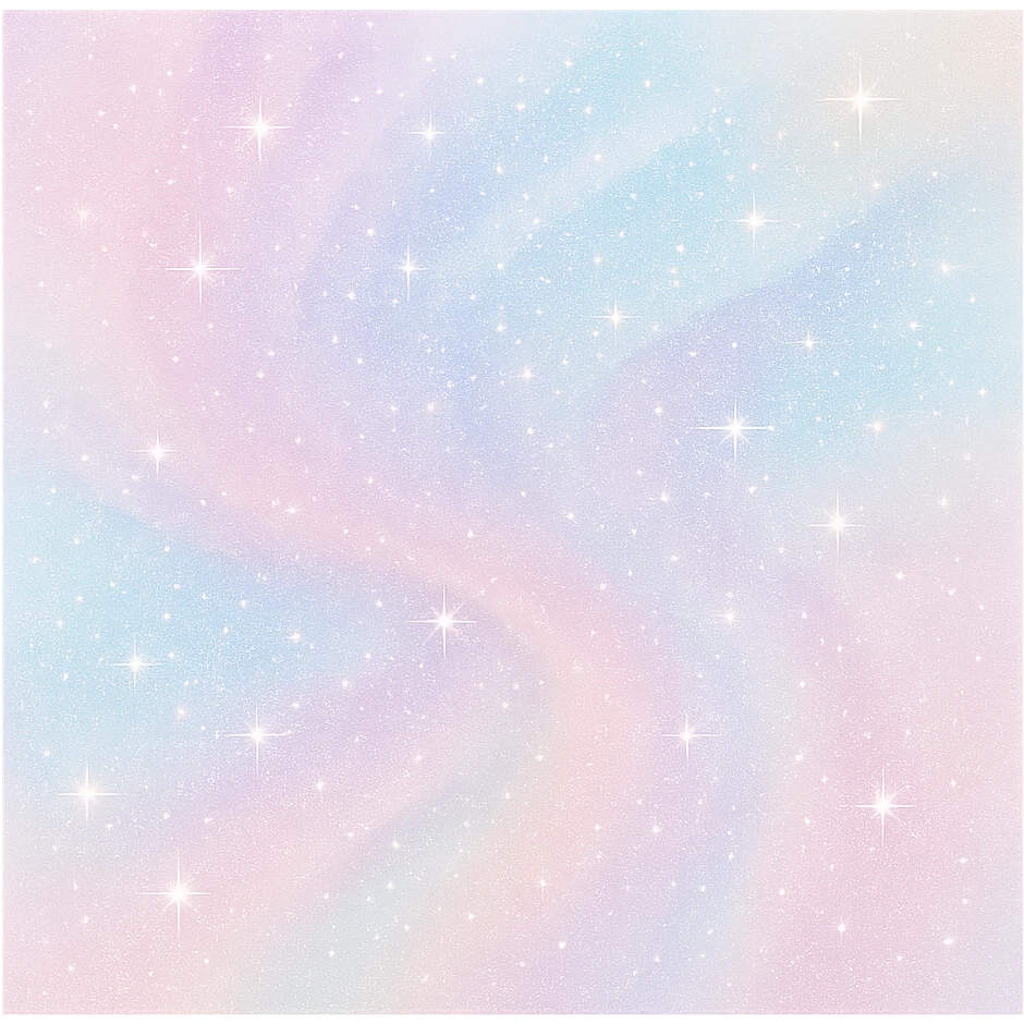 sparkly pastel wall art emoji