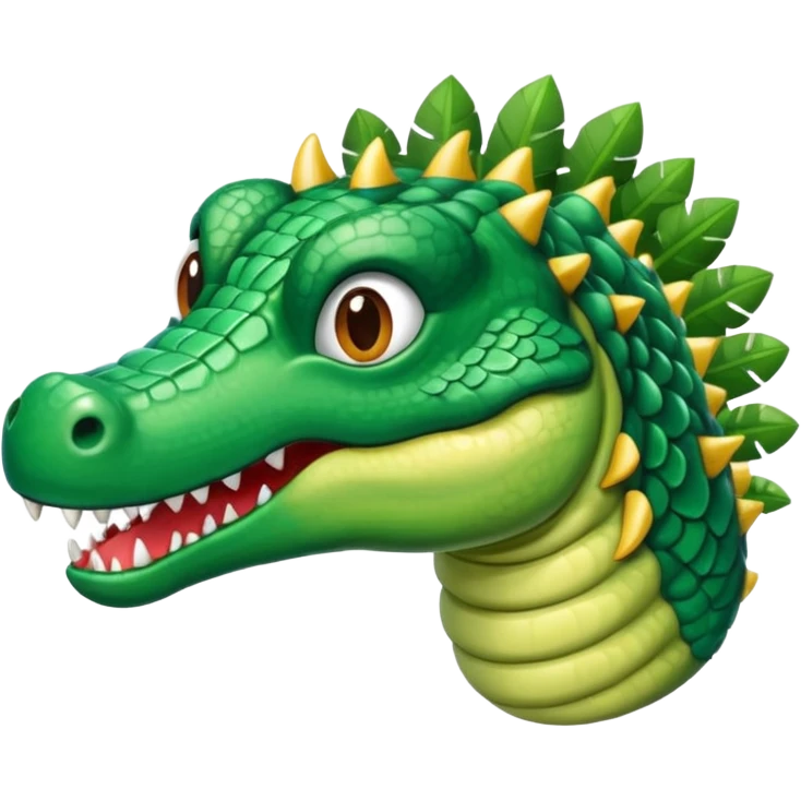 Hazme un avión con cabeza de cocodrilo emoji