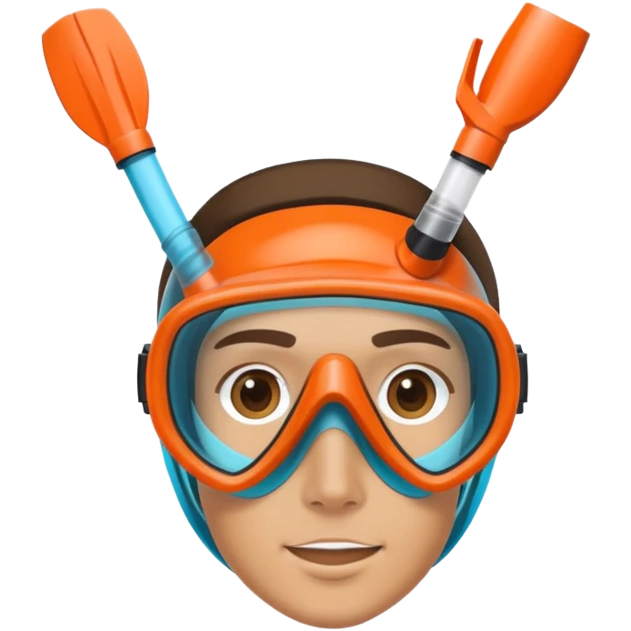 Wearing a snorkle  emoji