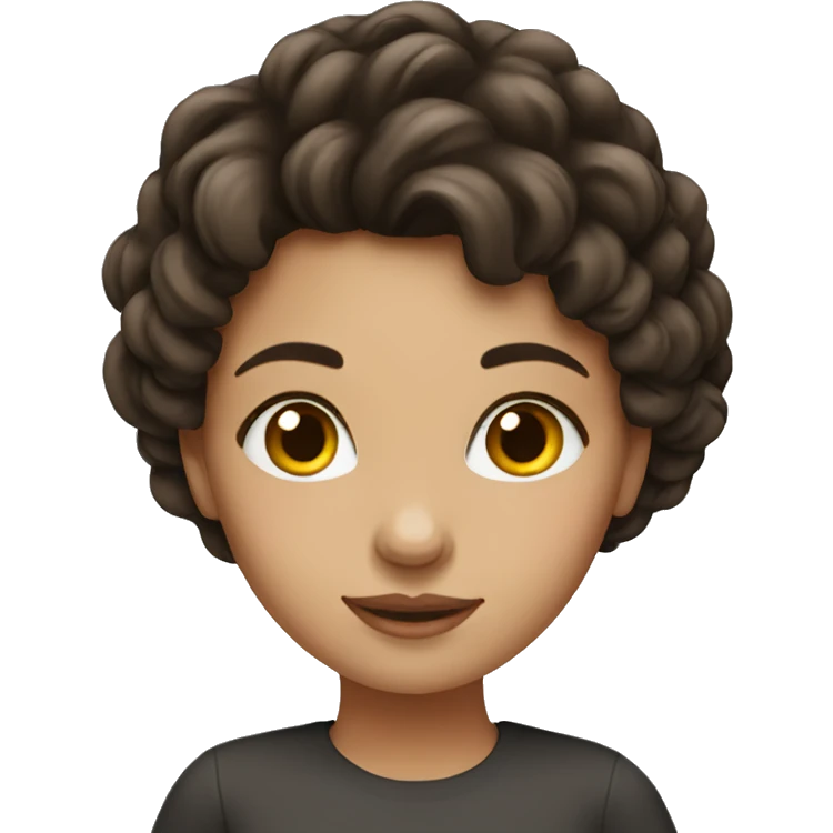 brunette girl emoji