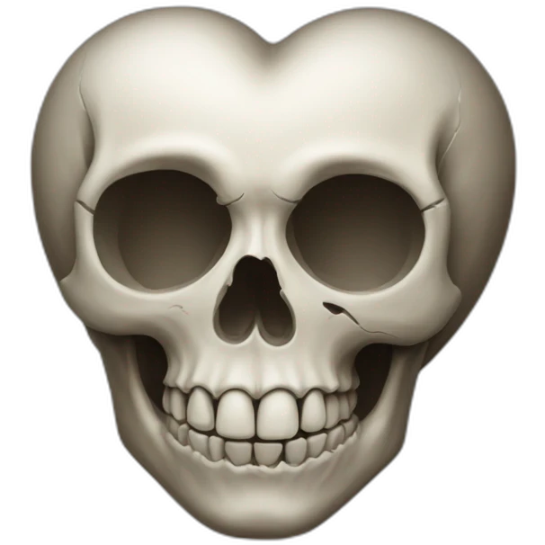 heart shape skull emoji