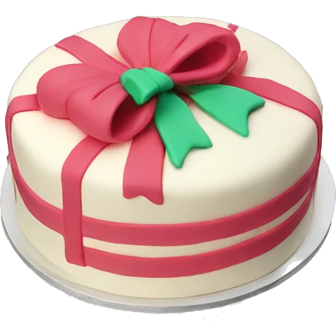 Bow cake  emoji