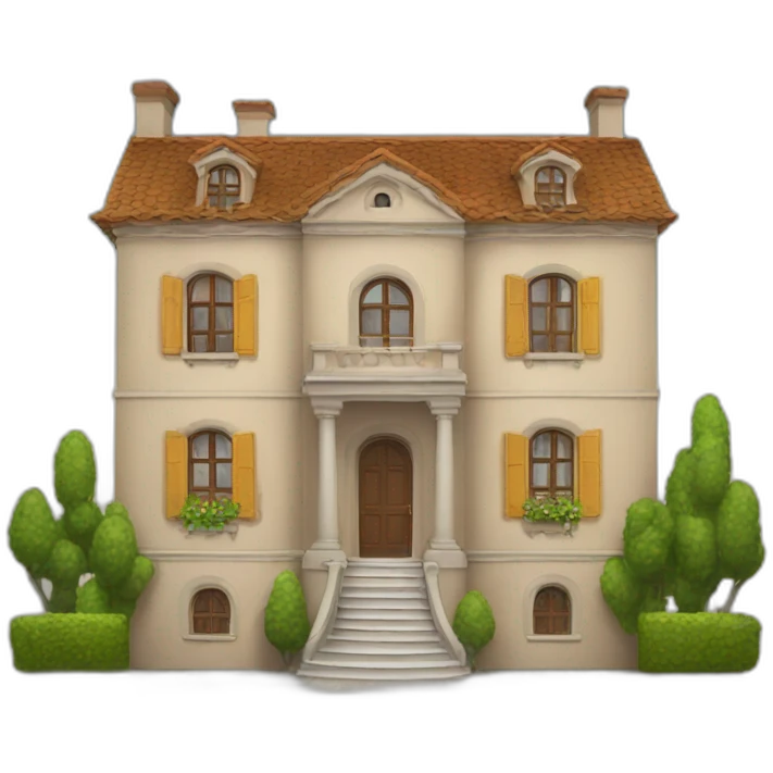 emoji de una mansion emoji