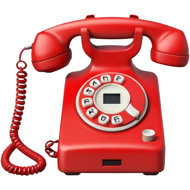 broken red phone emoji