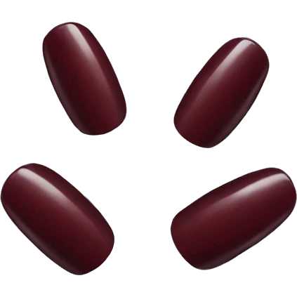 Dark red nails  emoji