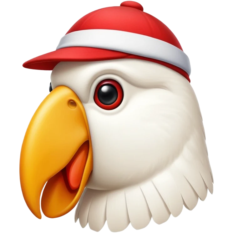 Un uccello con un cappellino  emoji
