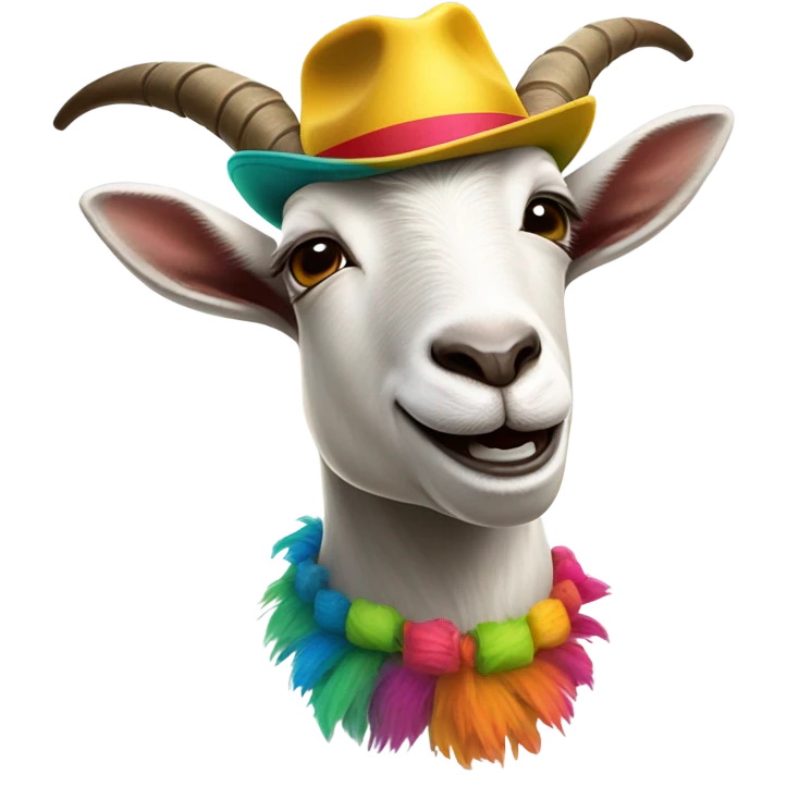 Goat funny emoji