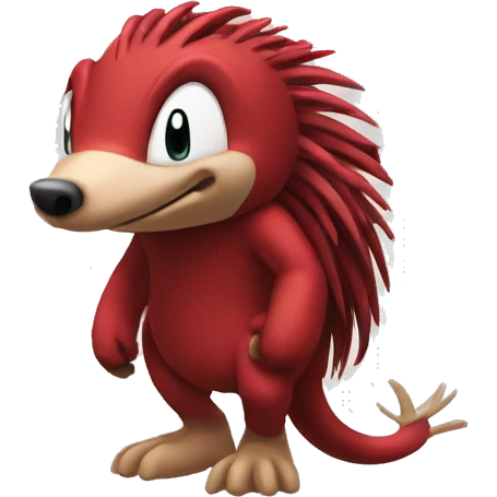 Knuckles the echidna emoji
