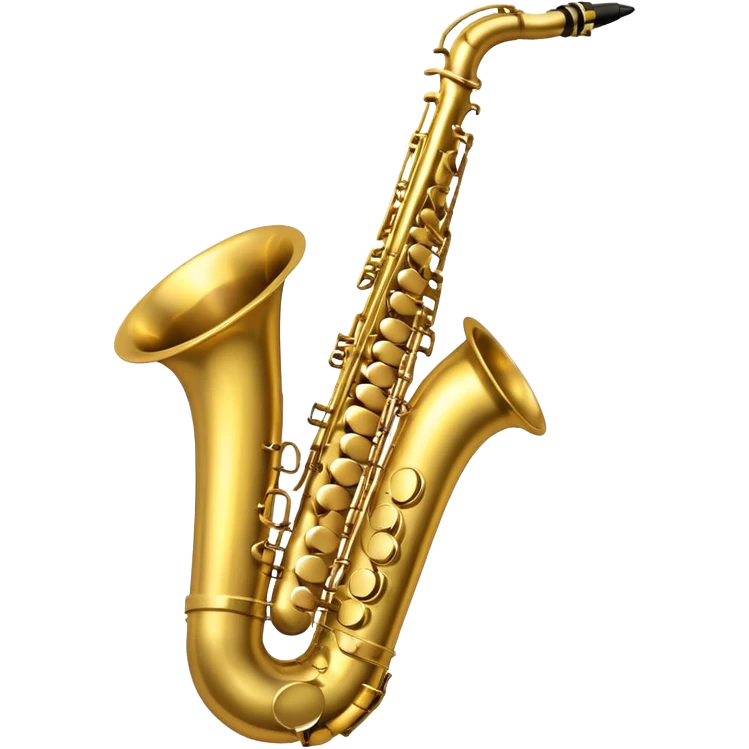 An emoji of a baritone saxophone. Specify, a baritone has a neck with a full loop, not just a bend like a tenor saxophone. emoji
