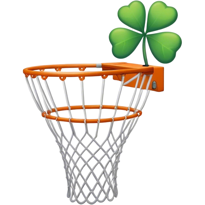 Shamrock basketball hoop emoji
