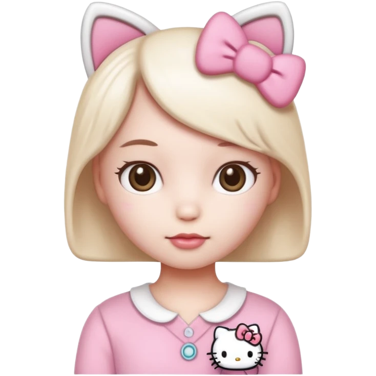 hello kitty style Human like emoji