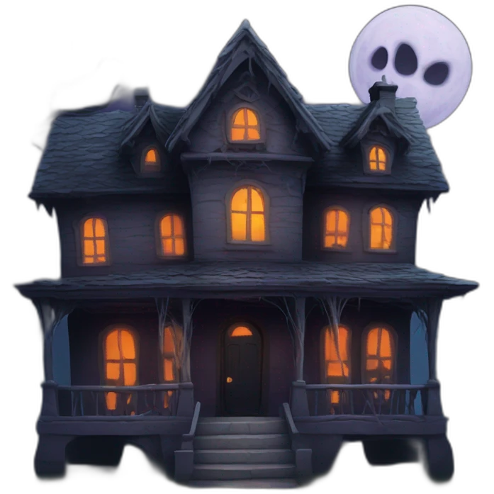 spooky house emoji