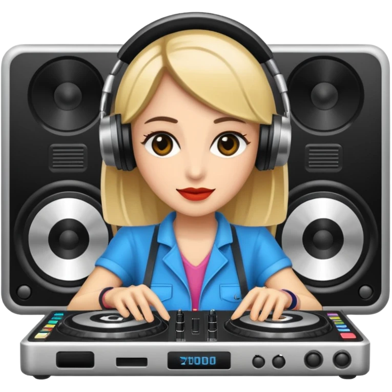 woman dj emoji