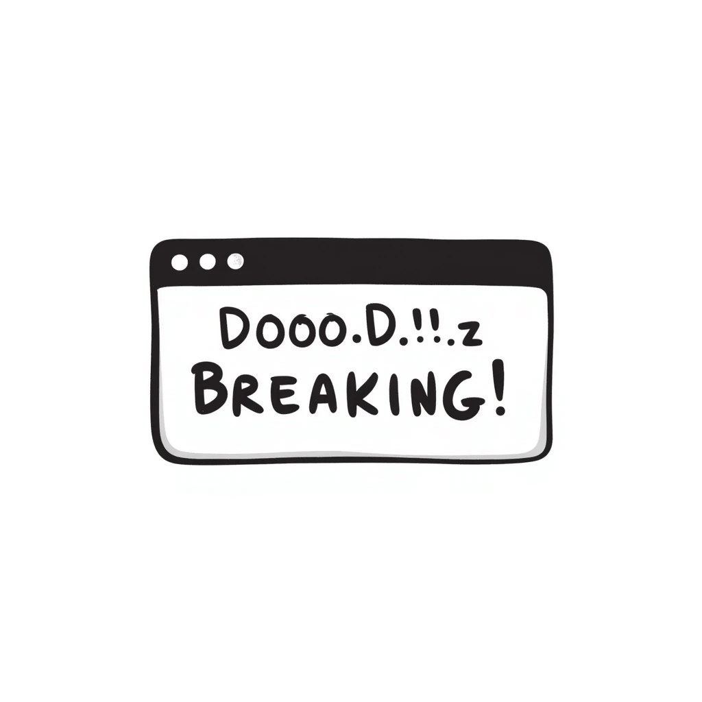 breaking news alert with exclamation mark emoji