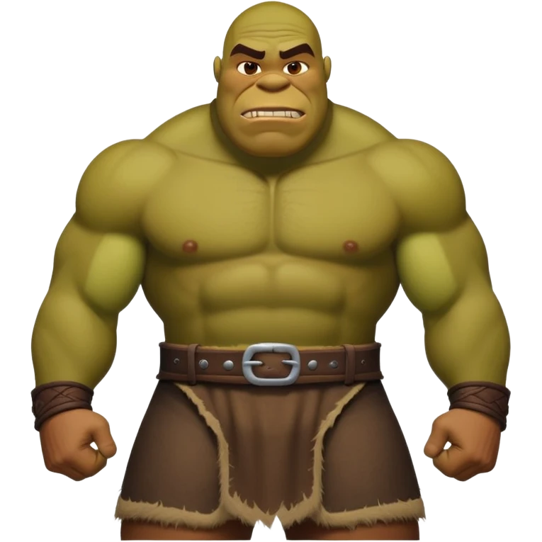 Black Shrek gigachad emoji