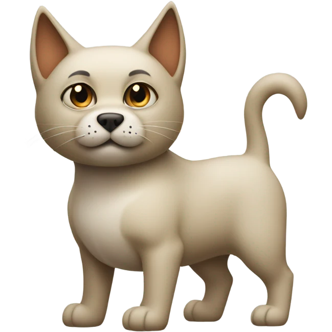 dog with a cat head emoji