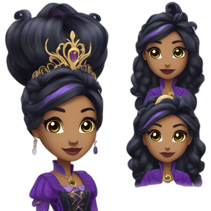 Raven Queen from ever after high emoji