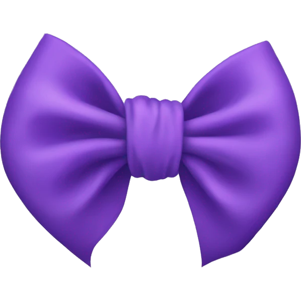 purple bow emoji