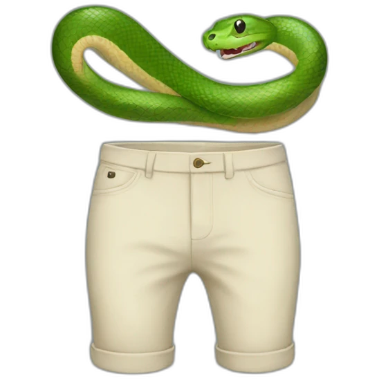 Snake with pants emoji