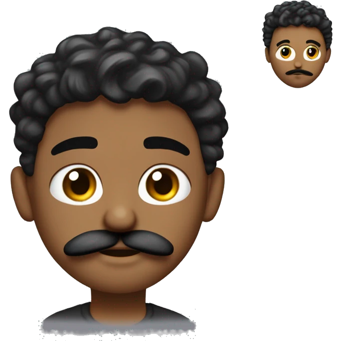 Me, a little darker skinned, low fade with waves , earrings (silver stud big ones) and a trimmed mustache and goatee and a black t shirt. mustache and goattee trimmed neatly and not too bushy emoji