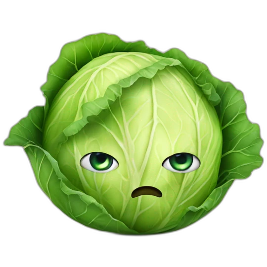 Cabbage with 1 eye emoji