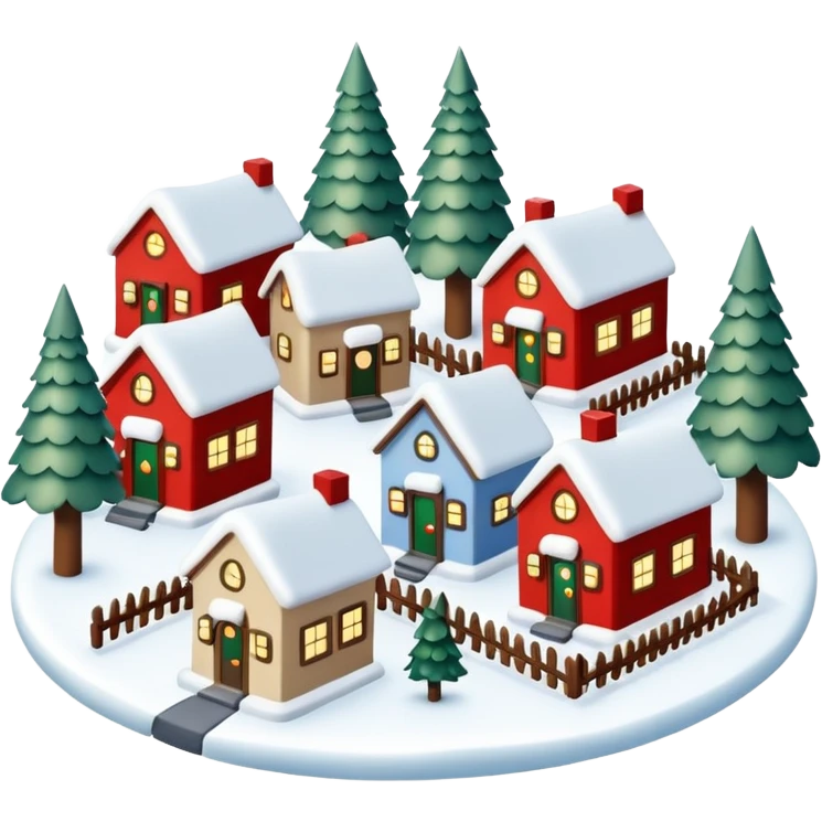 christmas village emoji