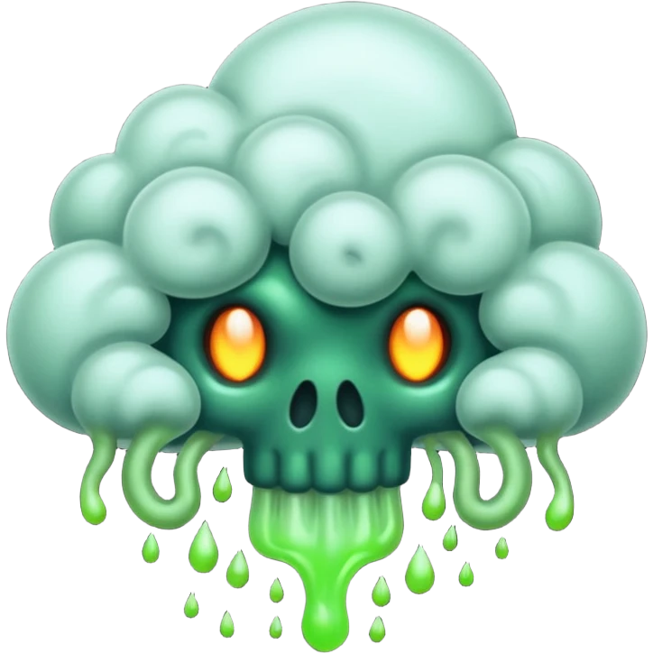 a poisonous cloud of gas, dark swamp color, realism emoji