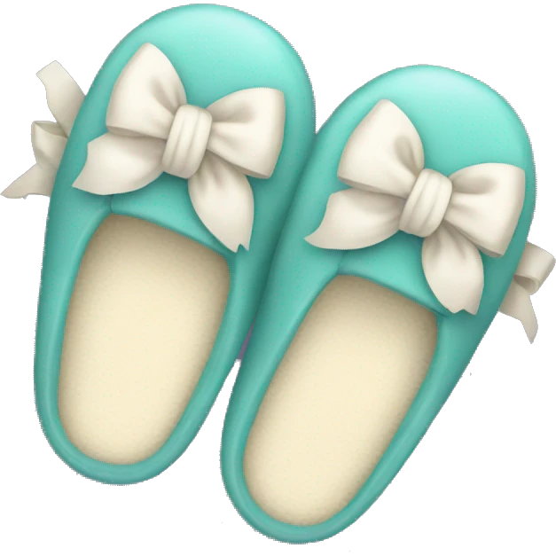 Slippers with a bow emoji