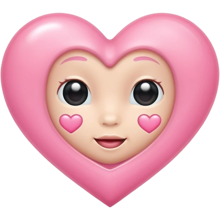 Baby pink heart emoji