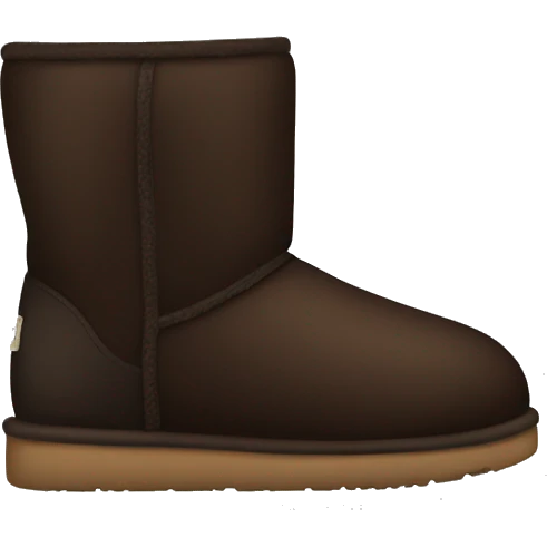 dark brown uggs emoji