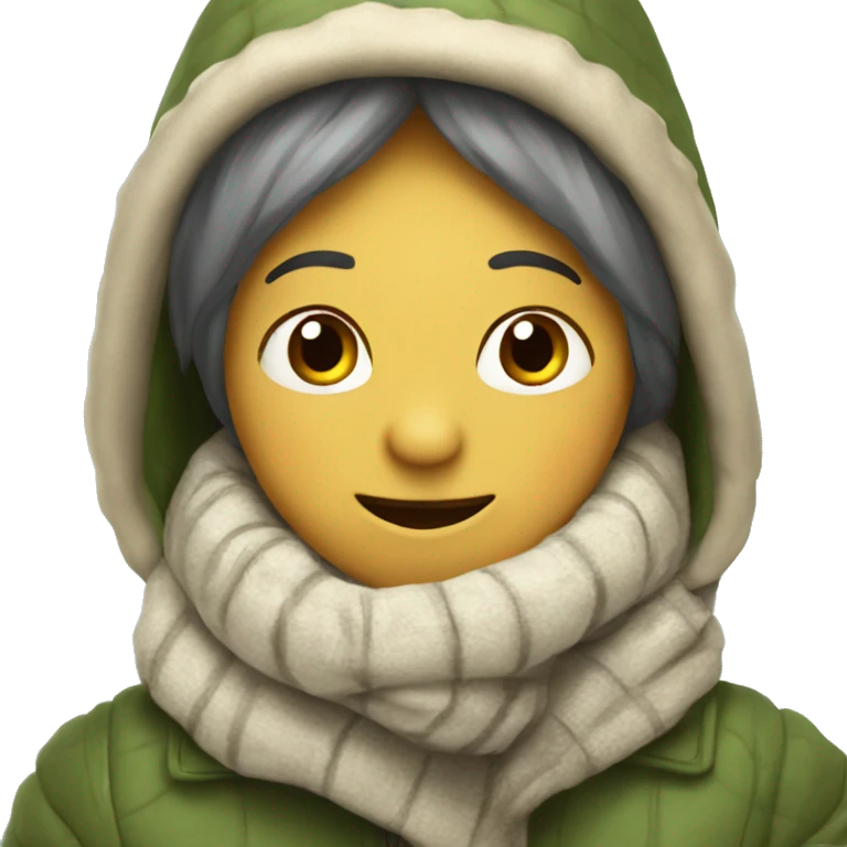 lezard in winter clothes animated emoji