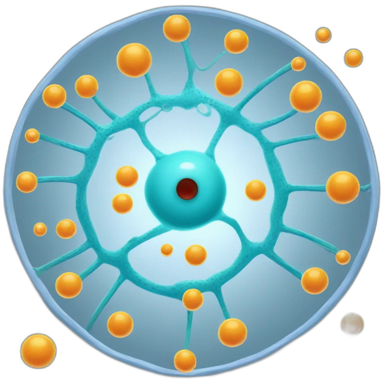 Animal cell diagram emoji