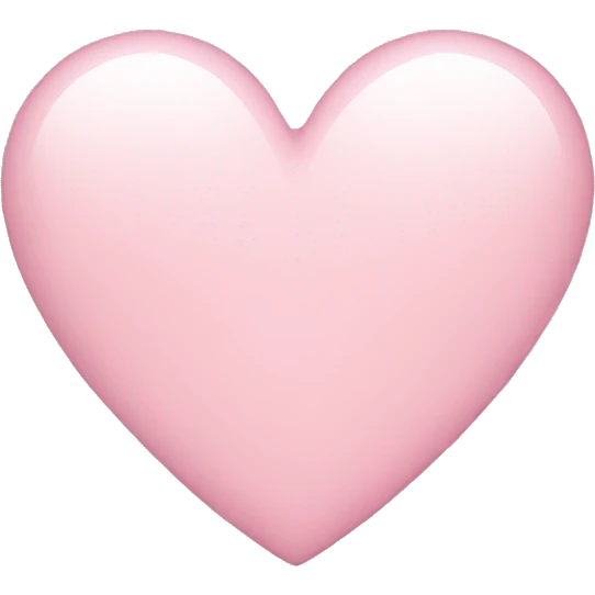 Light pink heart emoji