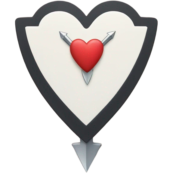 arrowhead with heart emoji