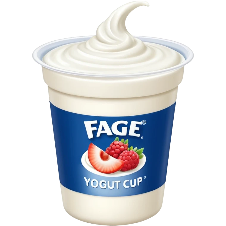 Yogurt cup Fage emoji