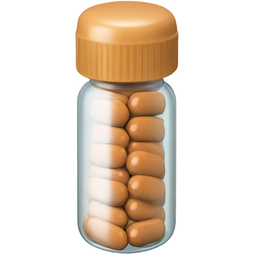 Tan pill bottle  emoji