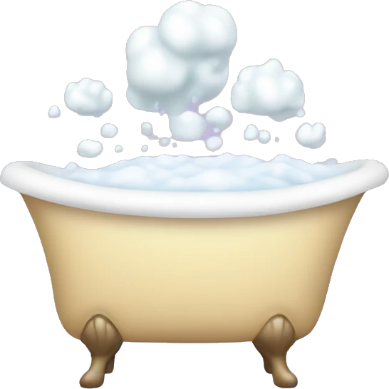 bath foam emoji