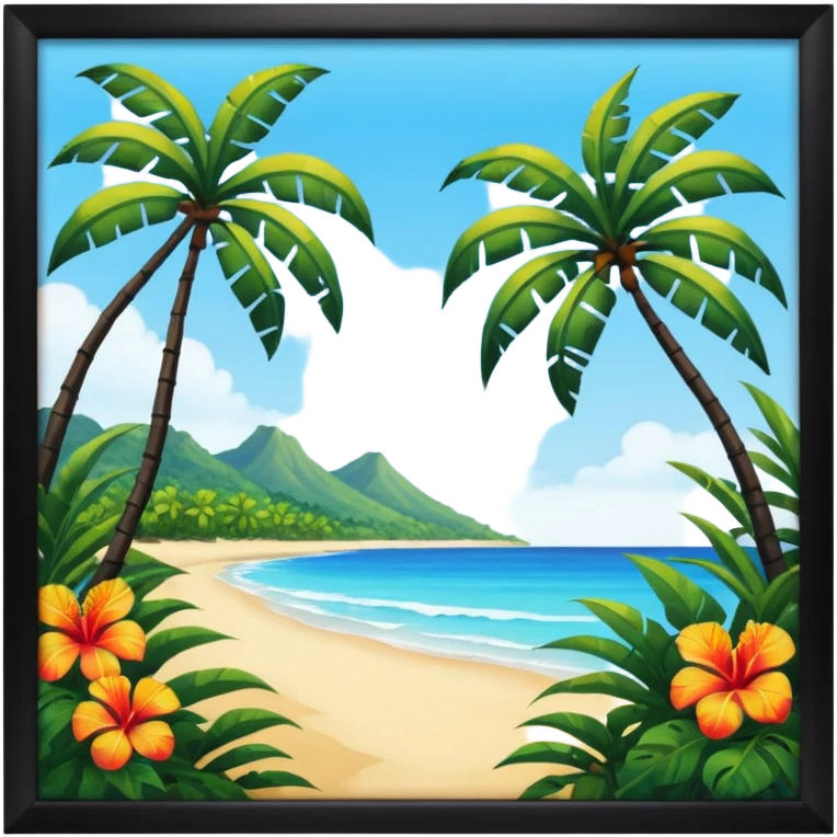 thumbnail picture mac os, painting on wall, tropics emoji