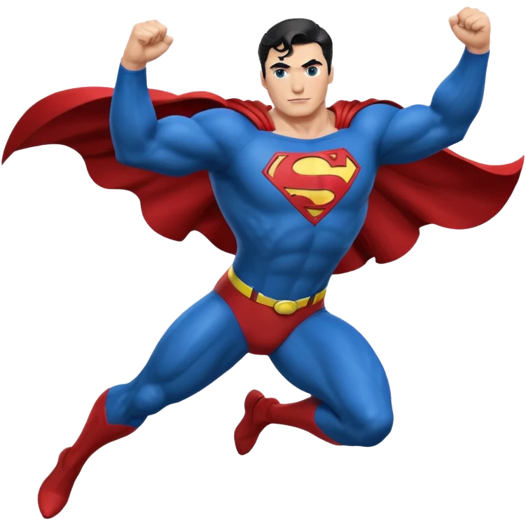 superman flying emoji