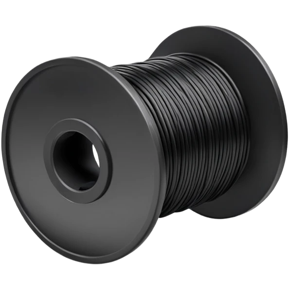 spool of black filament emoji
