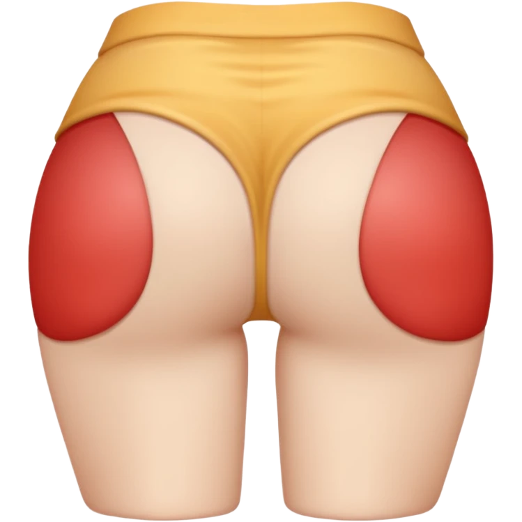 culo grande y blanco emoji