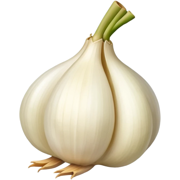 bird with the body of a garlic clove emoji