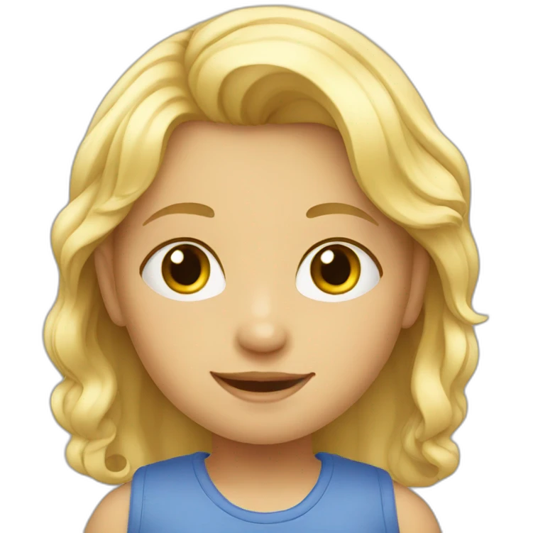 blonde child emoji