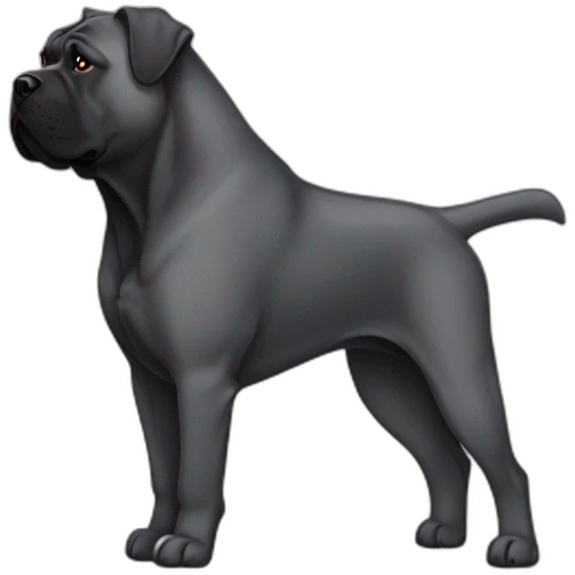 dog Cane Corso in profile emoji