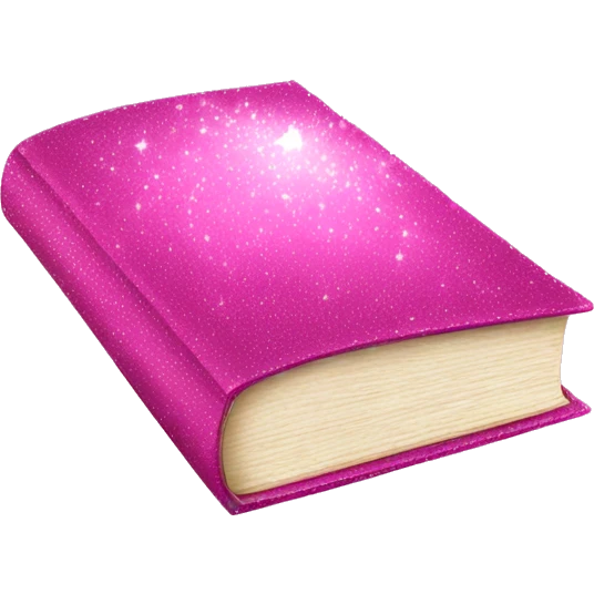 pink sparkling book emoji