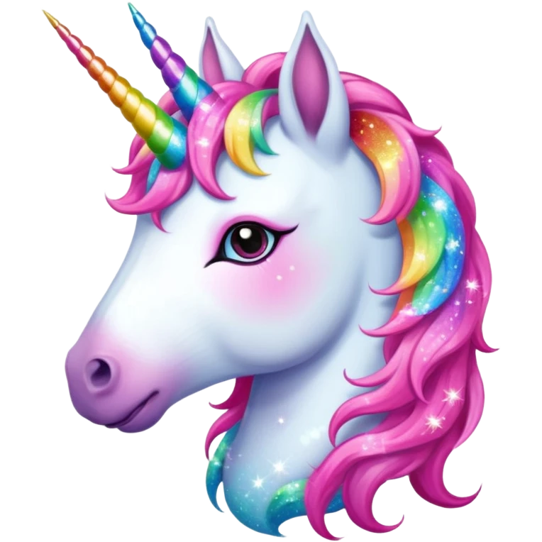 unicorn face with accessories emoji