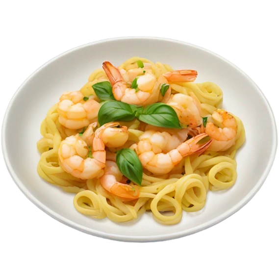 Lemon Garlic Shrimp Pasta emoji