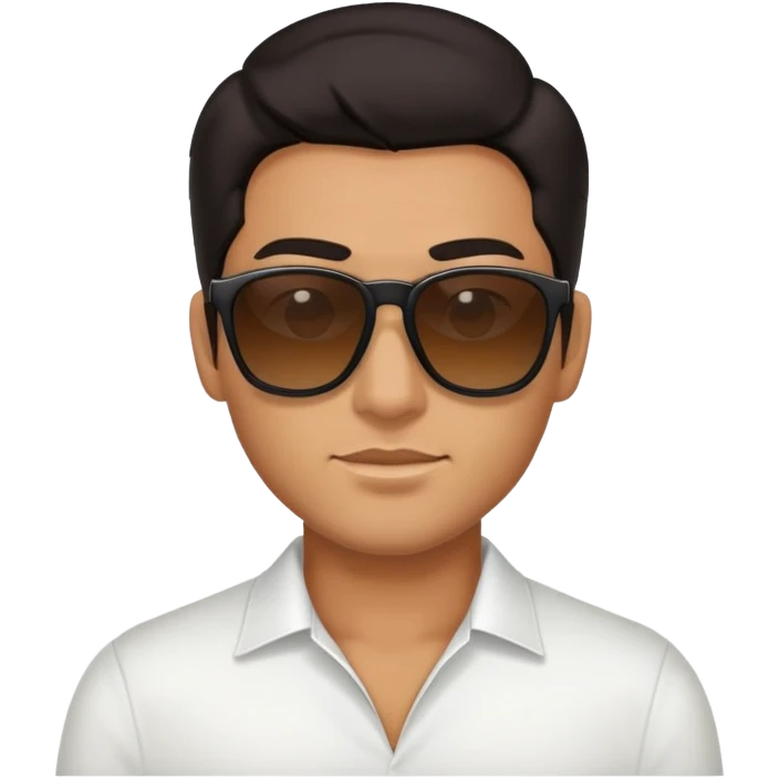 Man with dark hair and sunglasses emoji